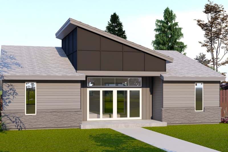 Dream House Plan - Contemporary Exterior - Front Elevation Plan #53-782