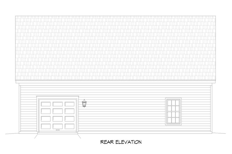 Dream House Plan - Exterior - Rear Elevation for Country House Plan #932-375, 0 bath
