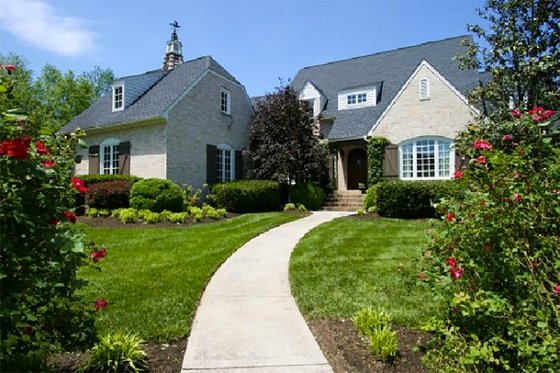 Exterior - Front Elevation 1 for European House Plan #137-227 - 5 bed, 4.5 bath