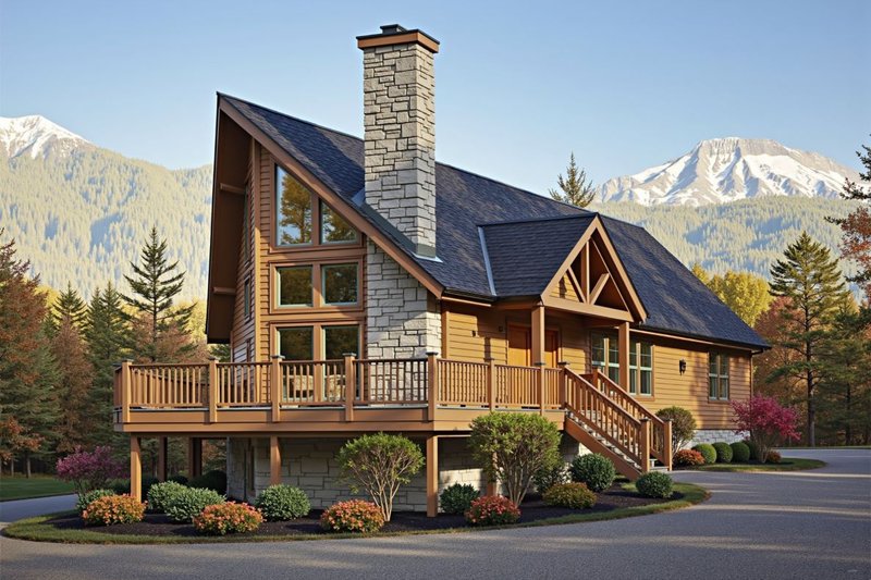 Dream House Plan - Cottage Exterior - Front Elevation Plan #3-117