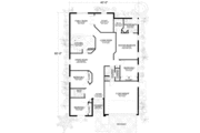 Mediterranean Style House Plan - 4 Beds 2.5 Baths 1882 Sq/Ft Plan #420-258 