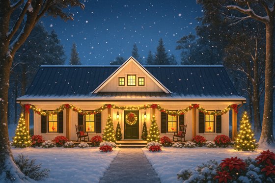 Farmhouse Exterior - Front Elevation Plan #44-306