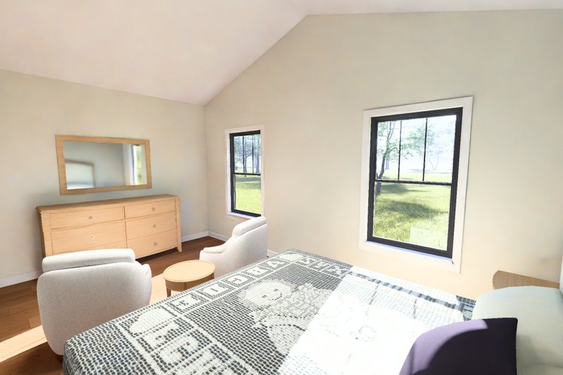 House Blueprint - Interior - Master Bedroom 1 for Farmhouse House Plan #513-2449 - 4 bed, 3.5 bath