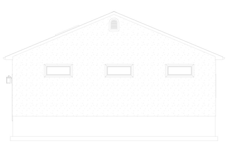 House Blueprint - Exterior - Rear Elevation 1 for Traditional House Plan #1060-187, 1 bath