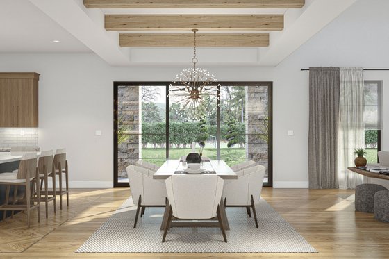 Interior - Dining Room for Modern House Plan #455-520 - 5 bed, 4.5 bath