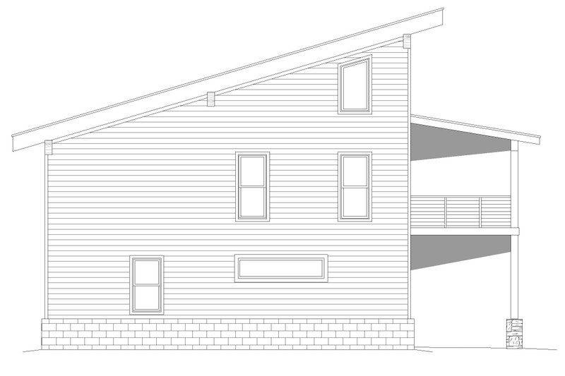 Dream House Plan - Exterior - Other Elevation for Modern House Plan #932-559 - 2 bed, 2 bath