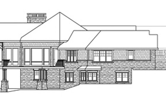 Exterior - Other Elevation for Craftsman House Plan #124-848 - 4 bed, 3.5 bath