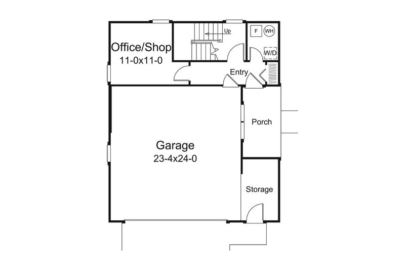 Dream House Plan - Floor Plan - Main Floor for Mediterranean House Plan #57-698 - 1 bed, 1 bath