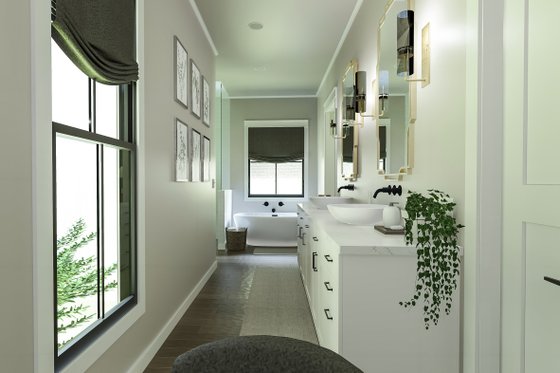 Interior - Master Bathroom 1 for Farmhouse House Plan #406-9670 - 3 bed, 2 bath