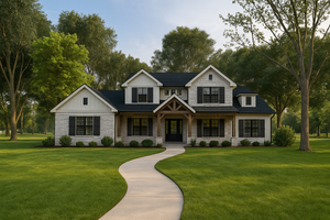 Farmhouse Exterior - Front Elevation Plan #1109-4