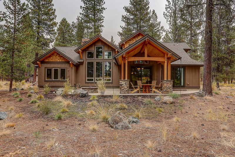 Dream House Plan - Exterior - Rear Elevation for Craftsman House Plan #892-29 - 3 bed, 3.5 bath