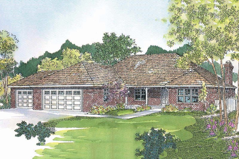 Home Plan - Traditional Exterior - Front Elevation Plan #124-424