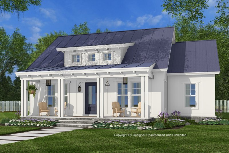Architectural House Design - Bungalow Exterior - Front Elevation Plan #51-1441