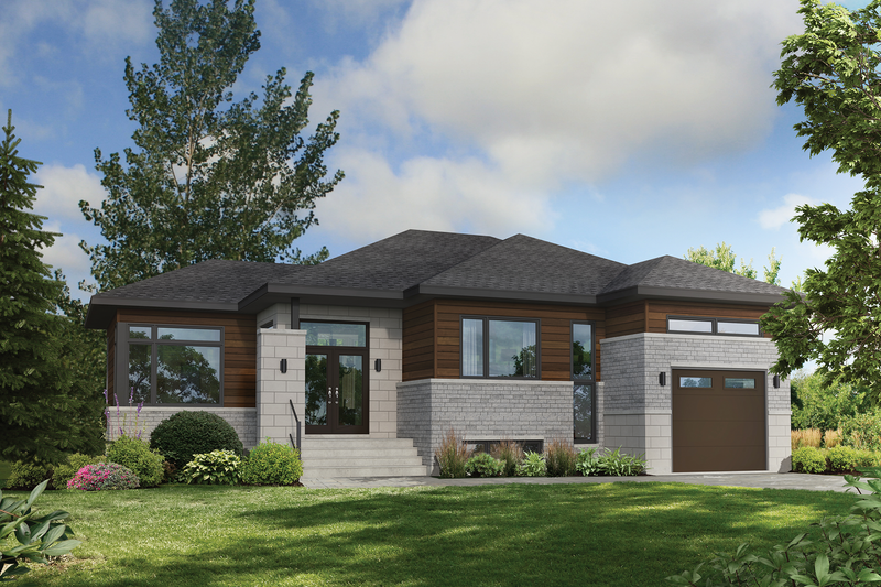 House Plan Design - Contemporary Exterior - Front Elevation Plan #25-4900