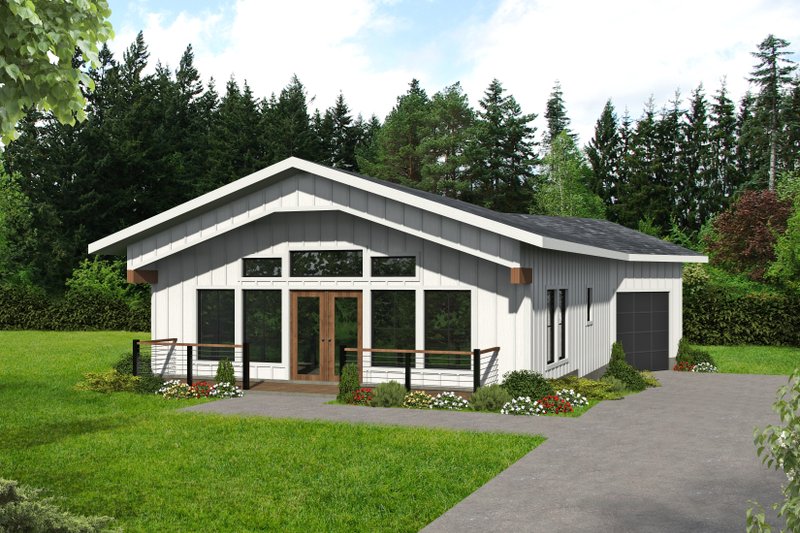 Architectural House Design - Farmhouse Exterior - Front Elevation Plan #117-910