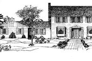 Colonial Style House Plan - 4 Beds 3 Baths 2278 Sq/Ft Plan #60-107 
