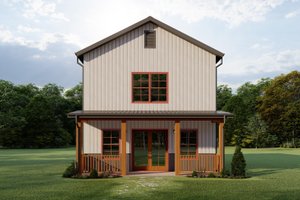 Dream House Plan - Barndominium Exterior - Front Elevation Plan #1092-18
