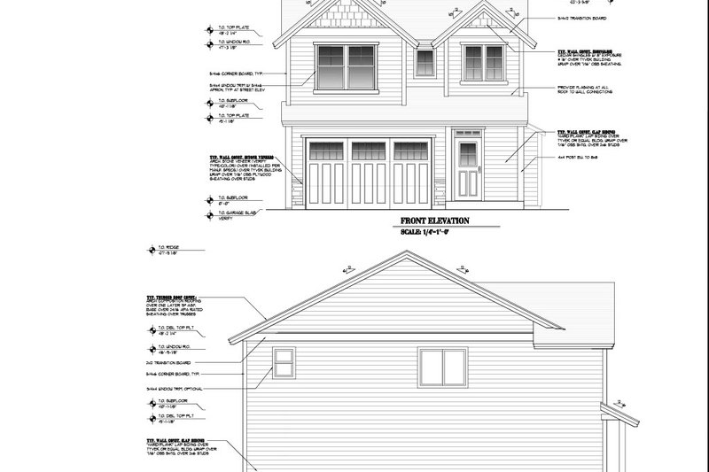 Architectural House Design - Exterior - Other Elevation for Craftsman House Plan #53-763 - 3 bed, 2.5 bath
