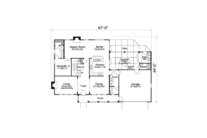 Floor Plan - Main Floor House Plan #57-585 - 4 bed, 3.5 bath