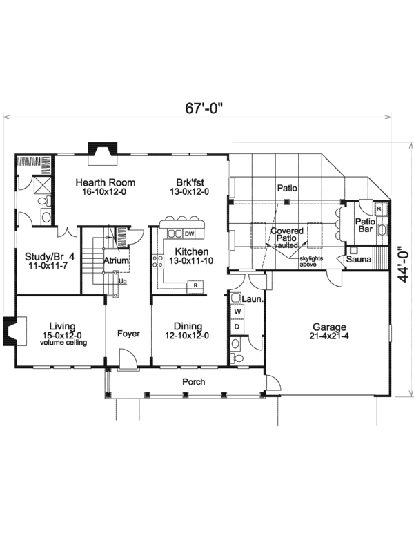 Floor Plan - Main Floor Plan #57-585