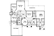 Mediterranean Style House Plan - 3 Beds 3 Baths 2530 Sq/Ft Plan #417-282 