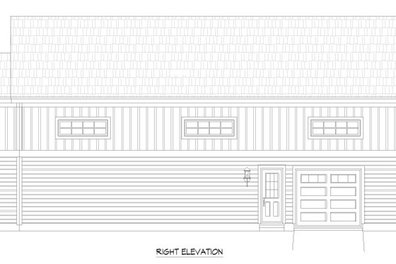 Exterior - Other Elevation 1 for Traditional House Plan #932-430, 1 bath