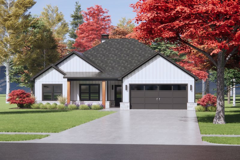 Architectural House Design - Farmhouse Exterior - Front Elevation Plan #1096-103