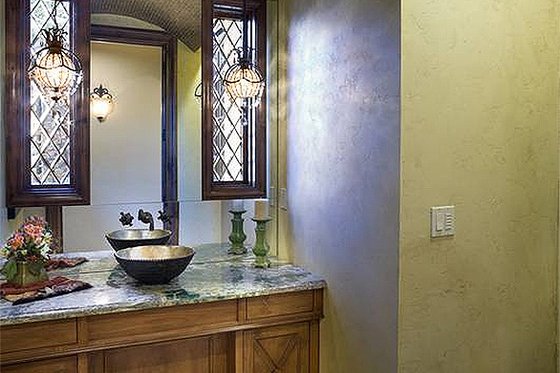 Downstairs Bathroom - 4000 square foot European home