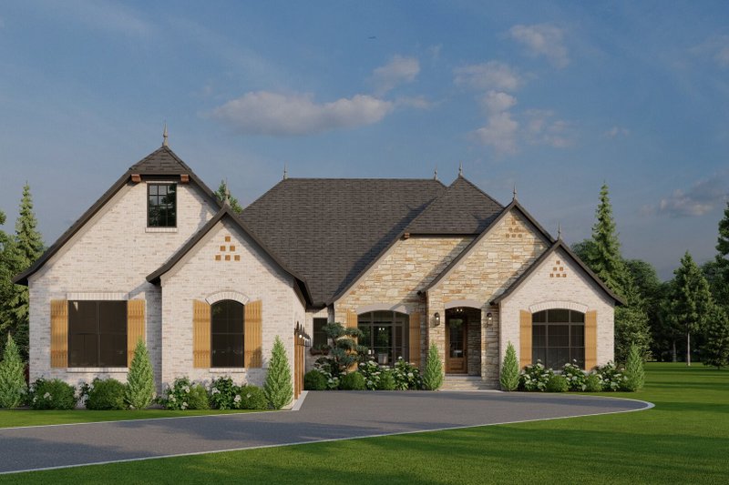 Home Plan - Country Exterior - Front Elevation Plan #17-3378