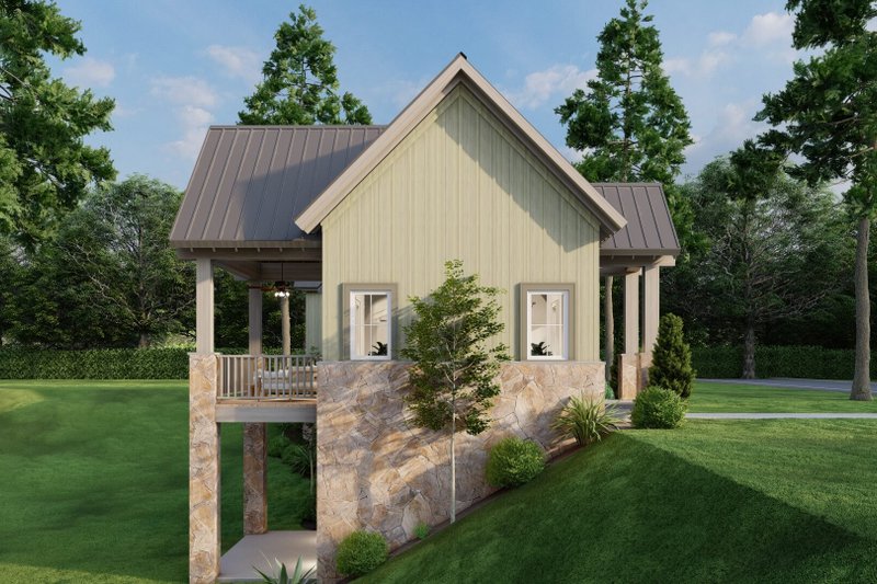 House Blueprint - Exterior - Other Elevation for Cottage House Plan #923-345 - 2 bed, 2.5 bath