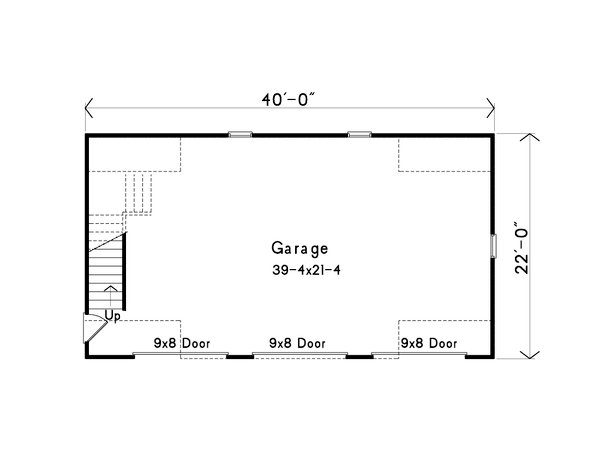 Home Plan - Traditional Floor Plan - Lower Floor Plan #22-640