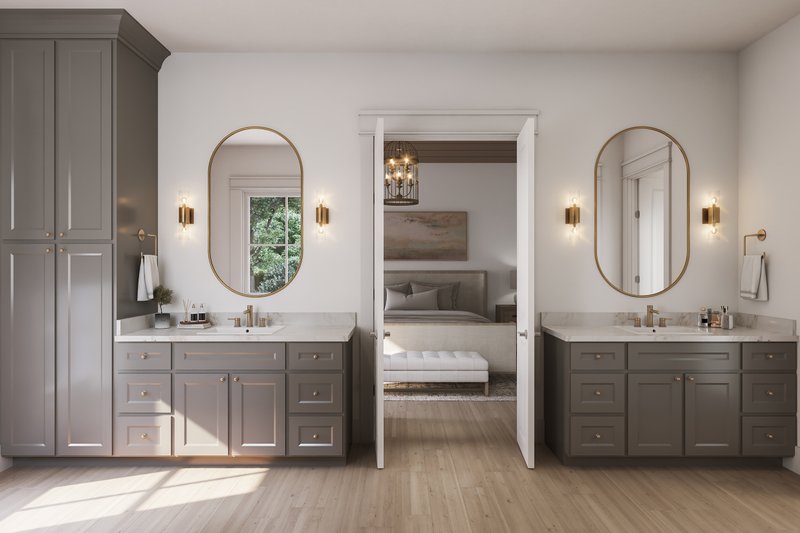 Architectural House Design - Interior - Master Bathroom for Farmhouse House Plan #430-415 - 4 bed, 3.5 bath