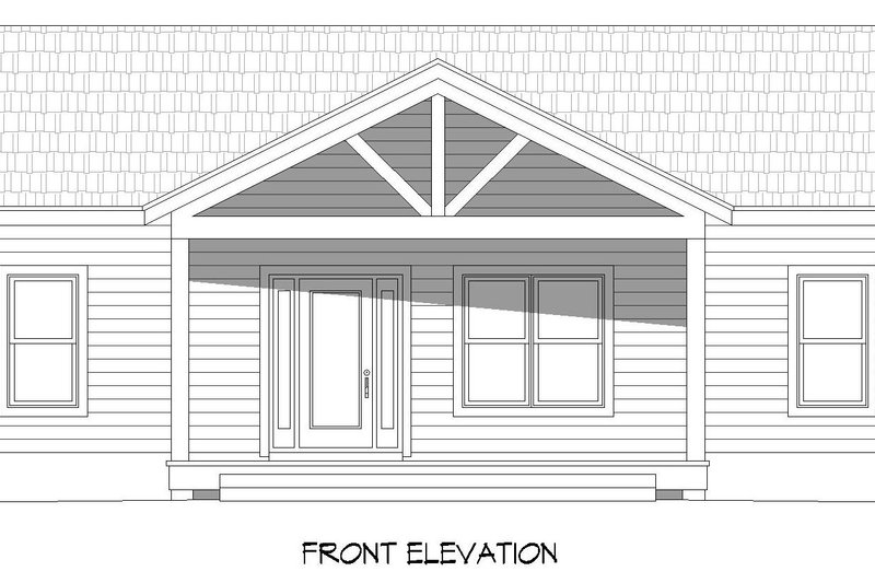 Home Plan - Exterior - Front Elevation 3 for Country House Plan #932-1028 - 5 bed, 3.5 bath