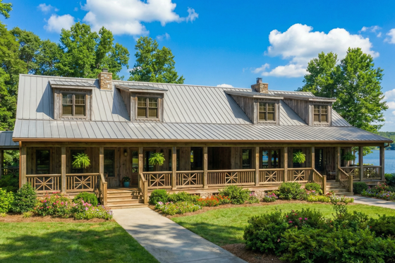 Exterior - Front Elevation 3 for Country House Plan #17-2564 - 6 bed, 4 bath