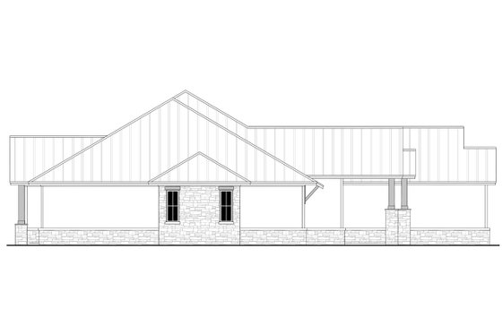 Exterior - Other Elevation for Ranch House Plan #430-242 - 3 bed, 3.5 bath