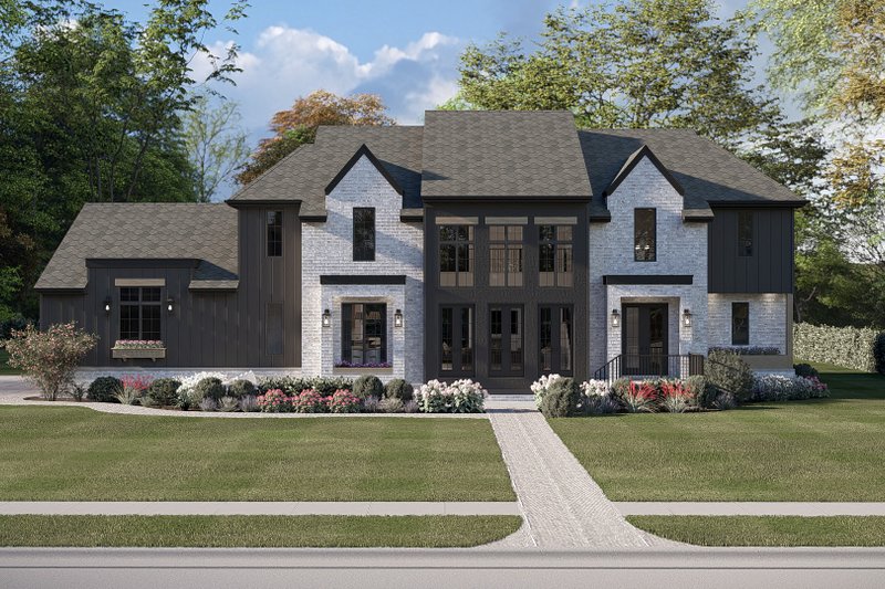 Home Plan - Exterior - Front Elevation 3 for Cottage House Plan #455-806 - 3 bed, 4 bath