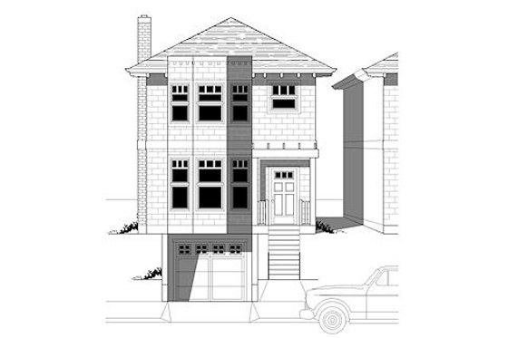 Exterior - Front Elevation for Traditional House Plan #423-31 - 3 bed, 2.5 bath