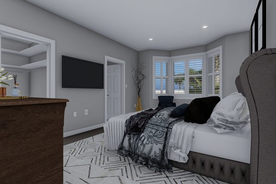 Interior - Master Bedroom 1 for Traditional House Plan #1060-56 - 3 bed, 2 bath