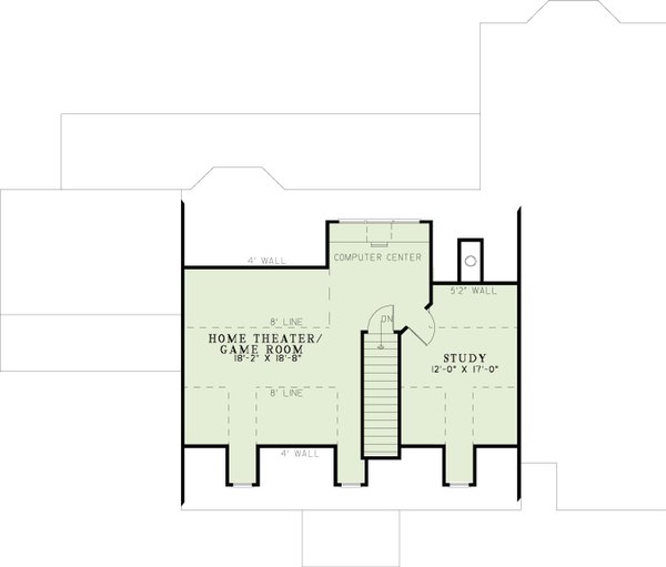 Dream House Plan - Country Floor Plan - Upper Floor Plan #17-3296