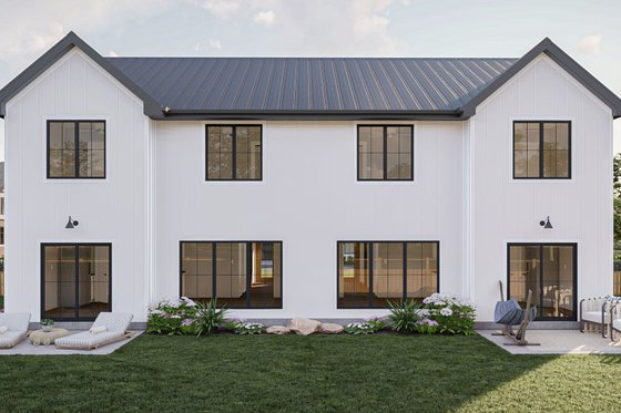Exterior - Rear Elevation for Modern House Plan #455-665 - 3 bed, 2.5 bath