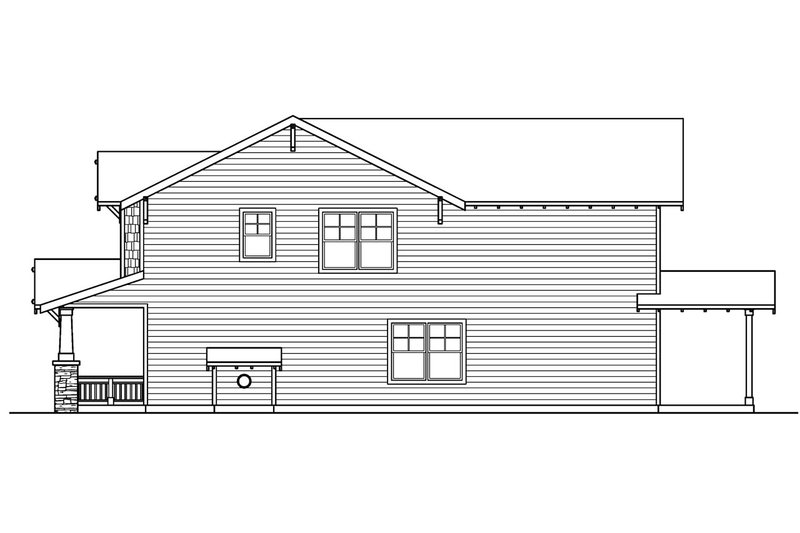 Home Plan - Exterior - Other Elevation 1 for Craftsman House Plan #124-618 - 3 bed, 2.5 bath
