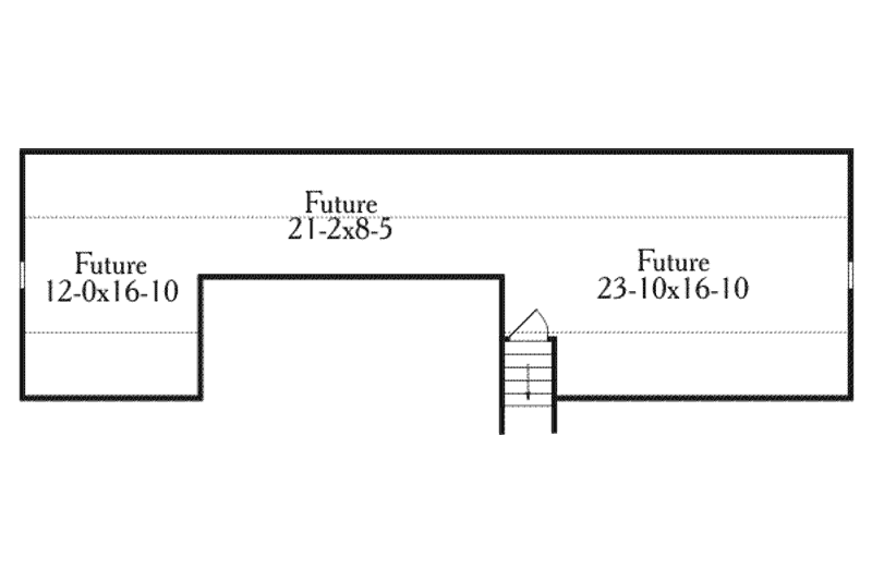 Dream House Plan - Floor Plan - Other Floor for Country House Plan #406-238 - 3 bed, 2 bath