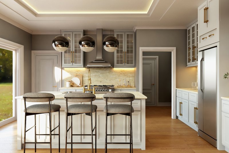 House Blueprint - Interior - Kitchen 1 for Country House Plan #1064-363 - 1 bed, 1.5 bath