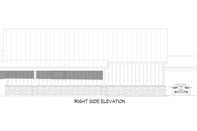 Architectural House Design - Exterior - Other Elevation 1 for Barndominium House Plan #932-1141 - 4 bed, 3 bath