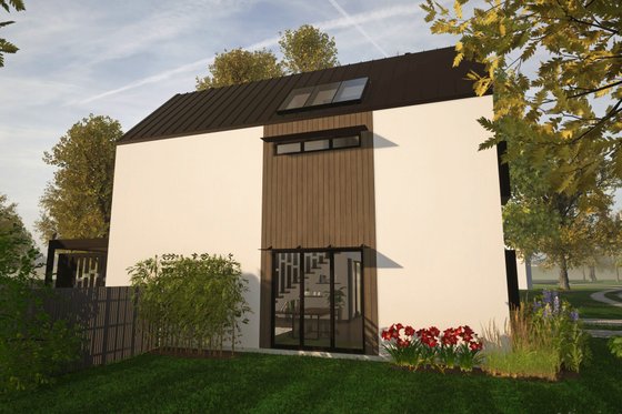 Exterior - Other Elevation 6 for Contemporary House Plan #80-223 - 3 bed, 3 bath