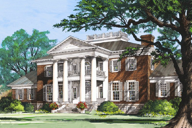 Dream House Plan - Classical Exterior - Front Elevation Plan #137-211
