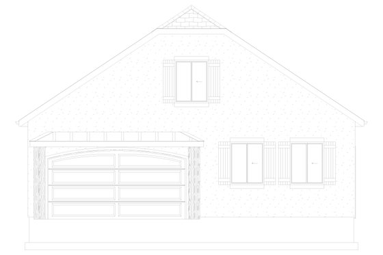 Exterior - Front Elevation 7 for Traditional House Plan #1060-223, 1 bath