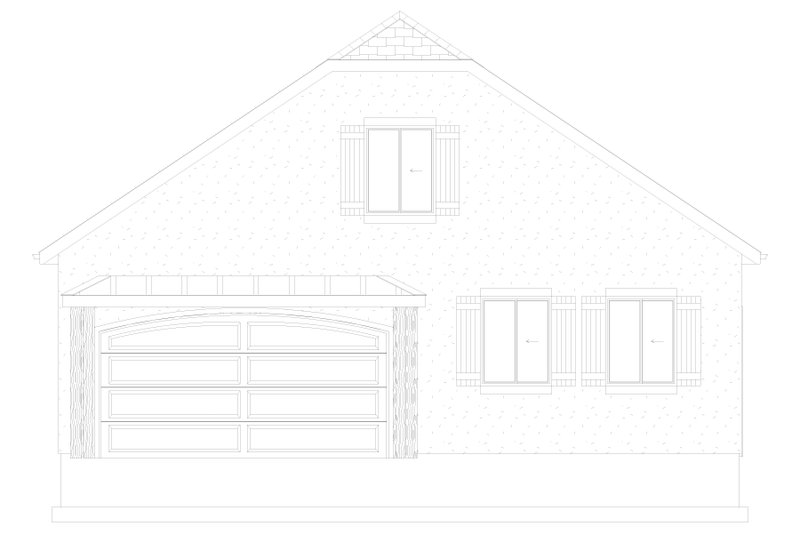 House Design - Exterior - Front Elevation 7 for Traditional House Plan #1060-223, 1 bath