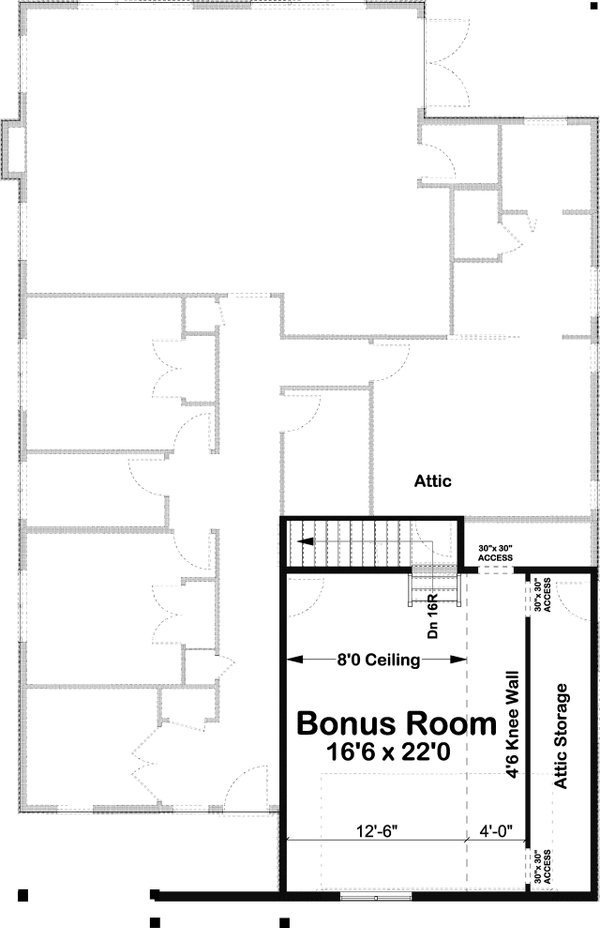 Home Plan - Farmhouse Floor Plan - Upper Floor Plan #126-268