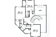 European Style House Plan - 4 Beds 3 Baths 3268 Sq/Ft Plan #67-307 